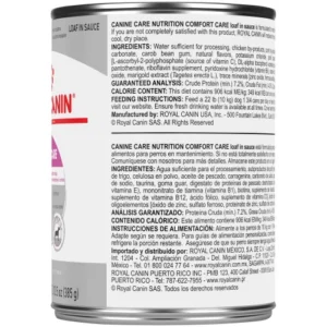 Royal Canin Comfort Care Loaf in Sauce Canned Dog Food